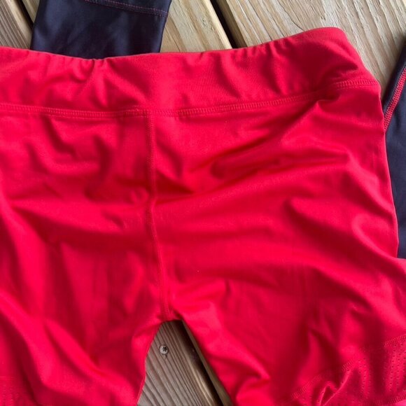 Zyia active leggings Kids Girls Red ombre gradient Large 12-14 - Picture 9 of 9